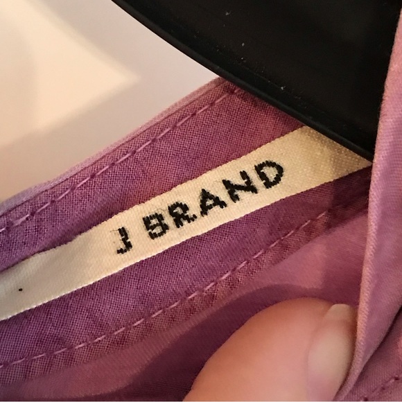 J. Brand Cropped Purple Top-S - Picture 3 of 3